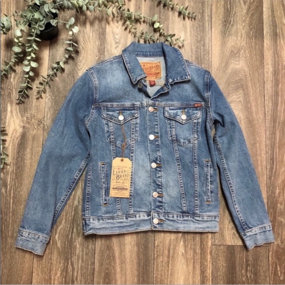 New Lucky Brand Denim Jean Jacket Size XS